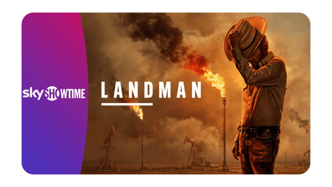 Se den nye sesongen av favorittserien "Landman" fra Taylor Sheridan med Allente og SkyShowtime.