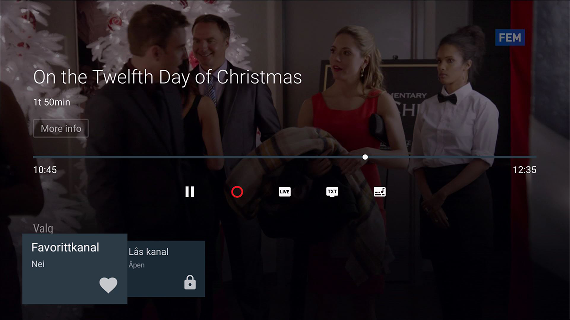 Du kan pause og spole mens du ser TV