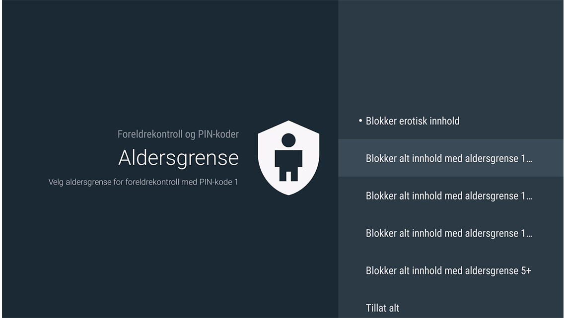 Foreldrekontroll for å begrense mindreåriges tilgang til innhold
