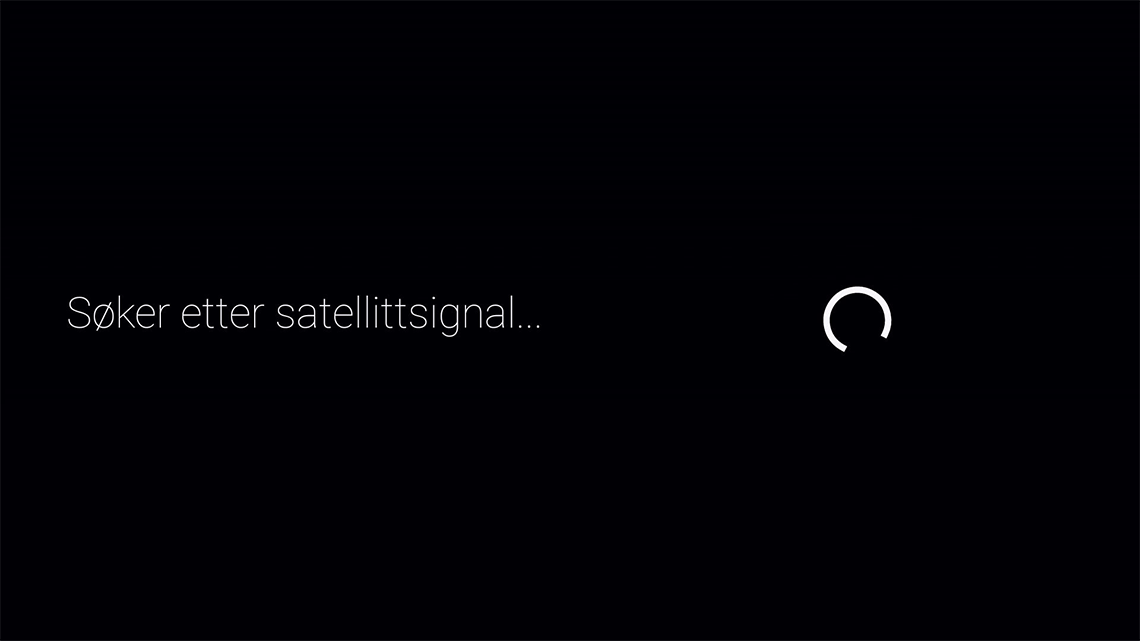 Søker satelittsignal